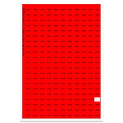 E226050 - Série de numéros, 5 caractères maximum (police : Arial 12)