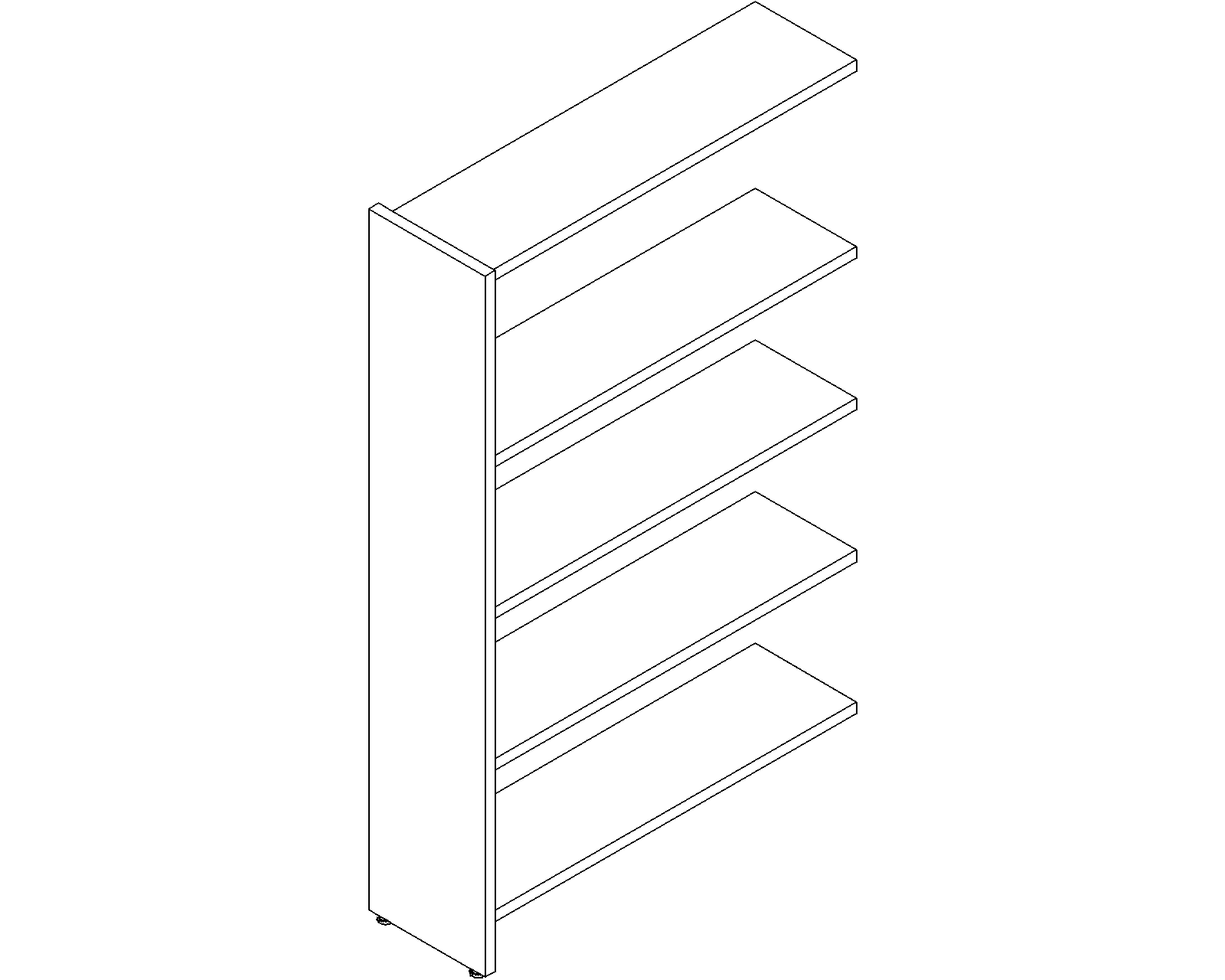 Lingo add-on - single-sided - H1520 - D250 - W900 - 3D.dwg