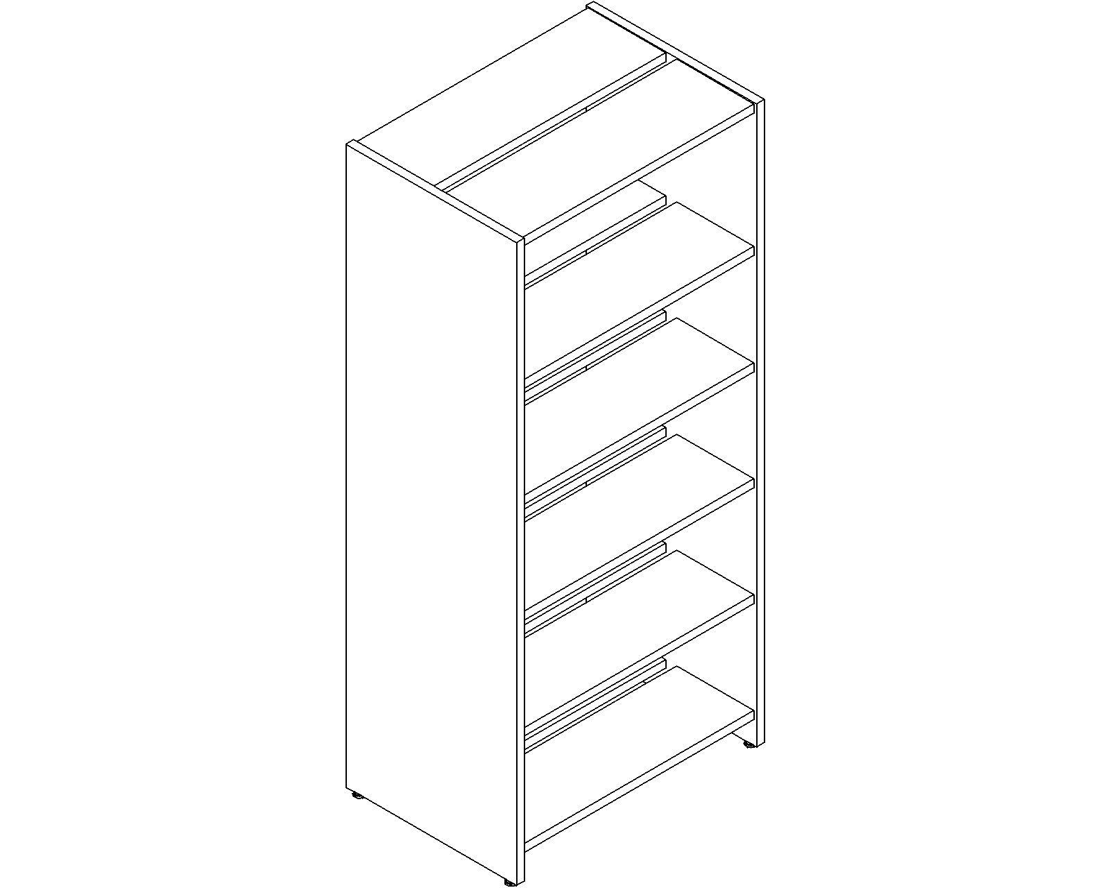 Lingo starter - double-sided - H1820 - D250 - W750 - 3D.dwg