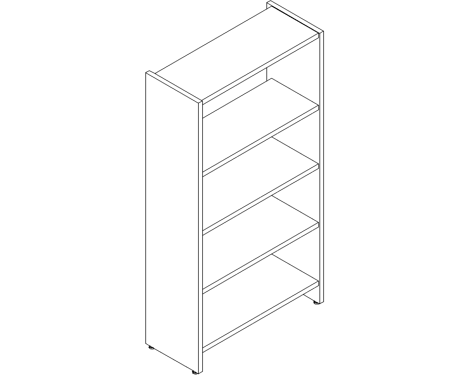 Lingo starter - single-sided - H1520 - D300 - W750 - 3D.dwg