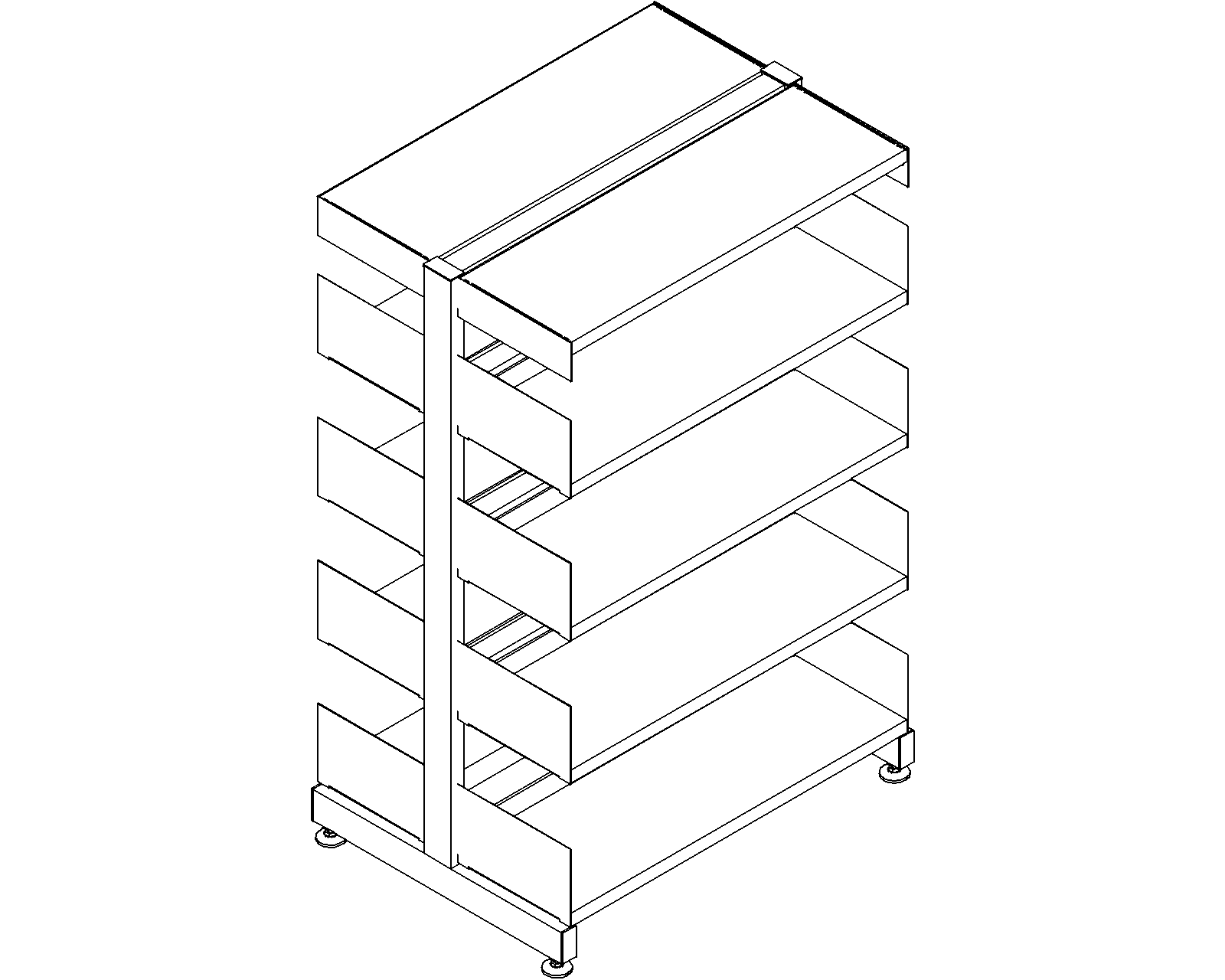 6030 starter - double-sided - H1220 - D250 - W750 - 3D.dwg